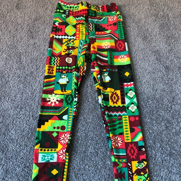 LuLaRoe Kids Christmas Leggings - Picture 2 of 2